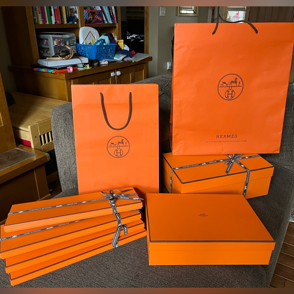 Hermes boxes and paper bags for sale. This post is for small paper bag